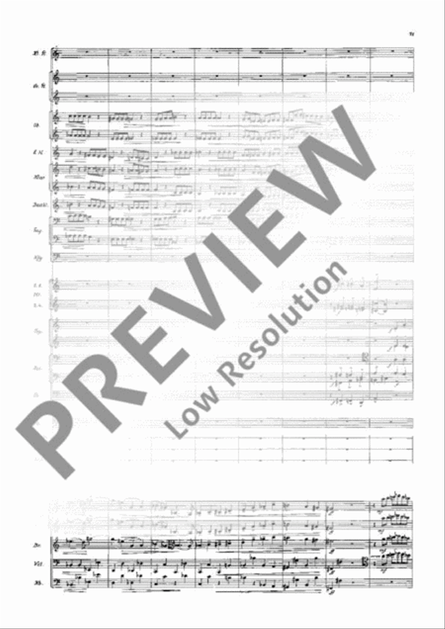 Symphony in E flat Major Orchestra scores gallery preview page 16