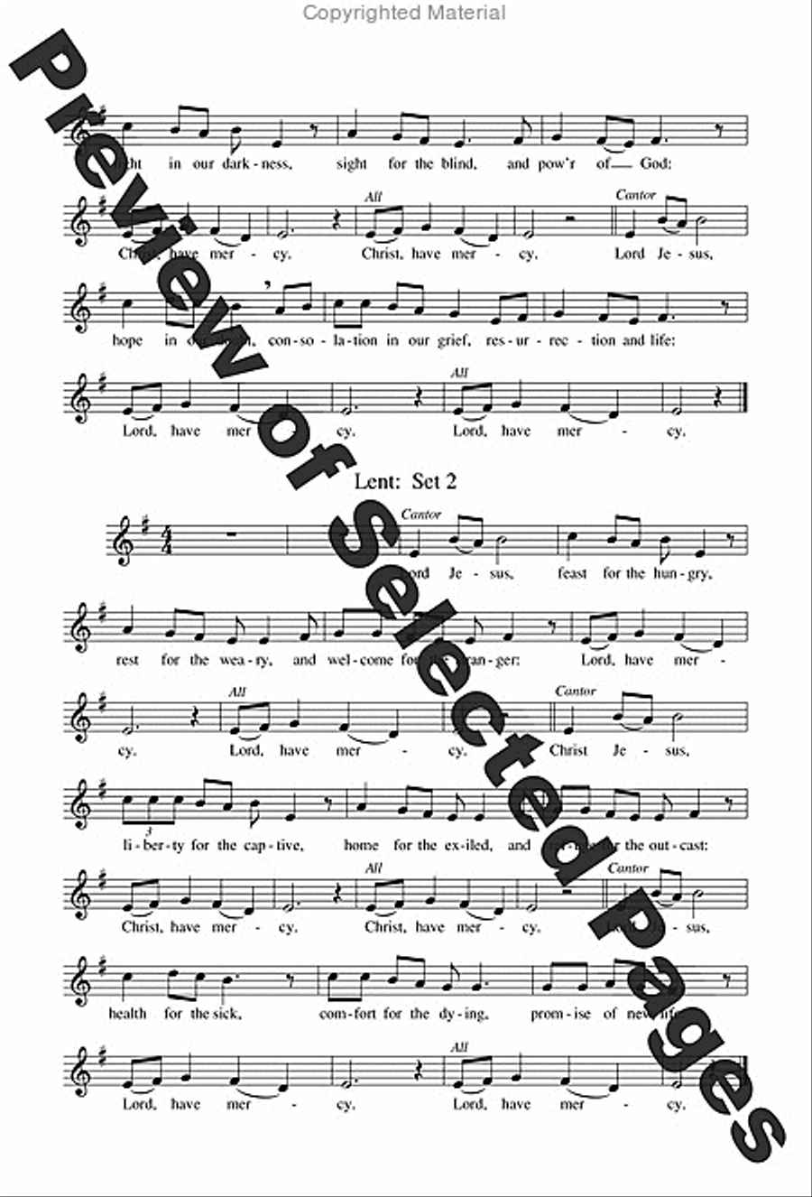 Mass of the Angels and Saints - Choral / Accompaniment Edition 3-Part scores gallery preview page 5