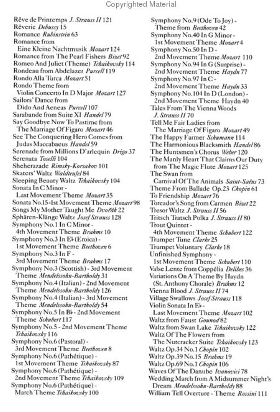 The Classical Music Fake Book Piano scores gallery preview page 3