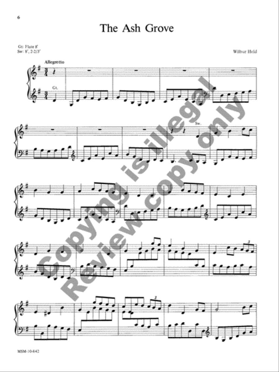 Those Wonderful Welsh, Set 2 Organ scores gallery preview page 12