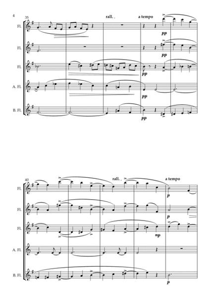 "Minuet on the name of Haydn" By Ravel. Arranged for Flute Quintet image number null