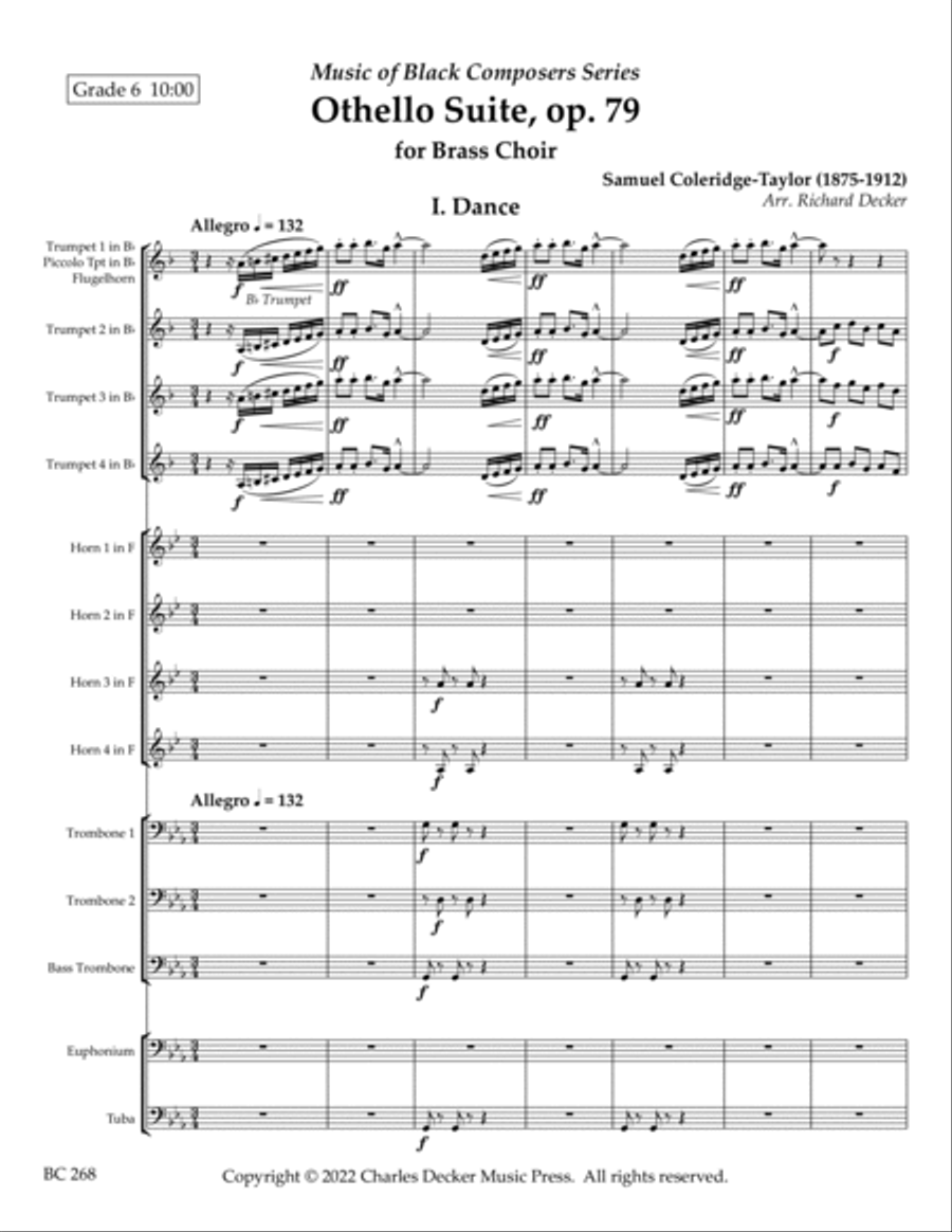 Othello Suite, Op. 79 for Brass Choir Brass Band scores gallery preview page 2