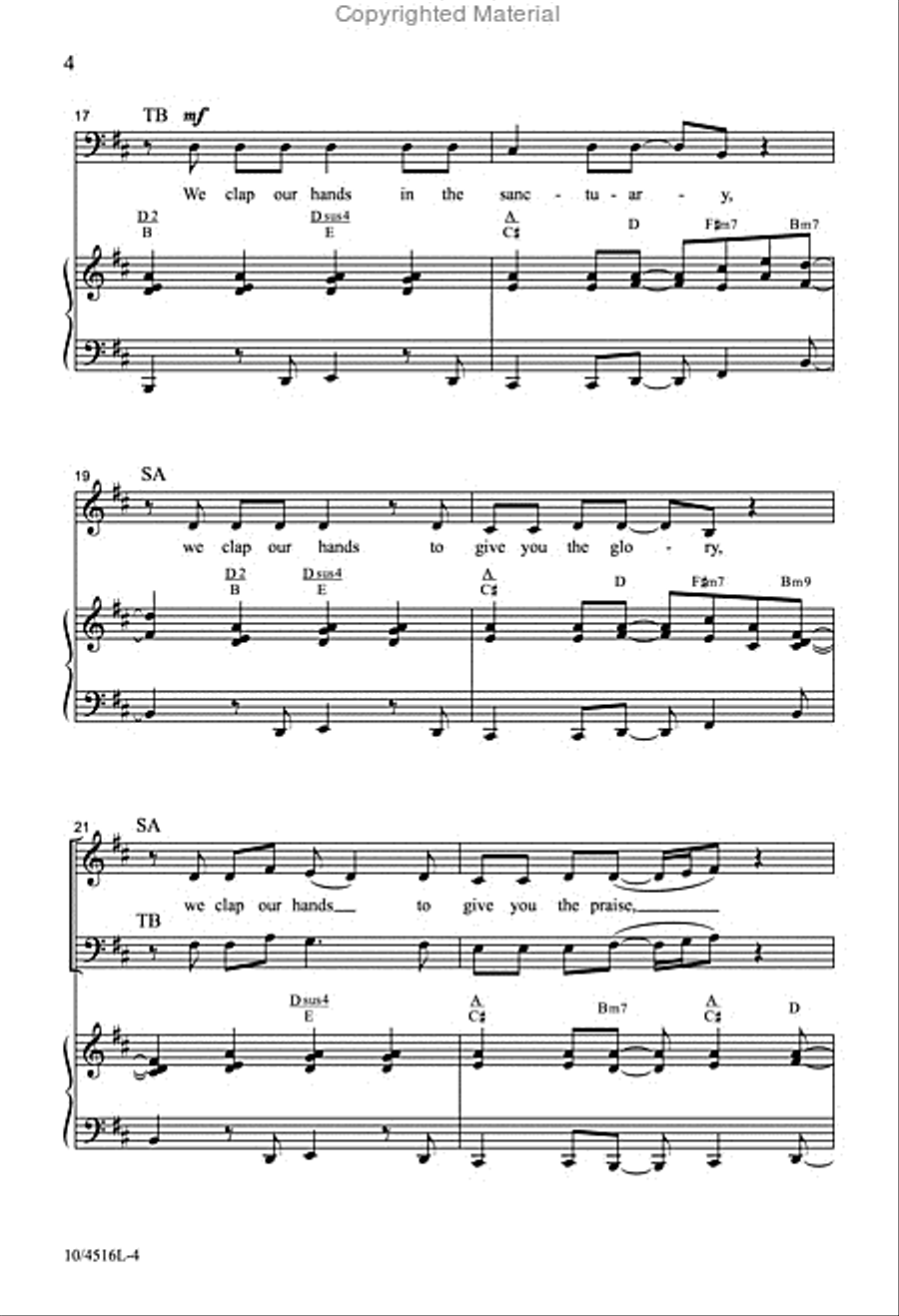 In the Sanctuary In the Sanctuary 4-Part scores gallery preview page 4