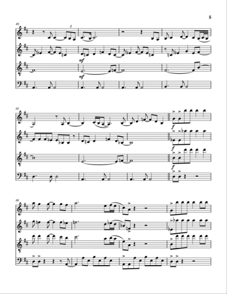 We Two Saxophone Quartet scores gallery preview page 6