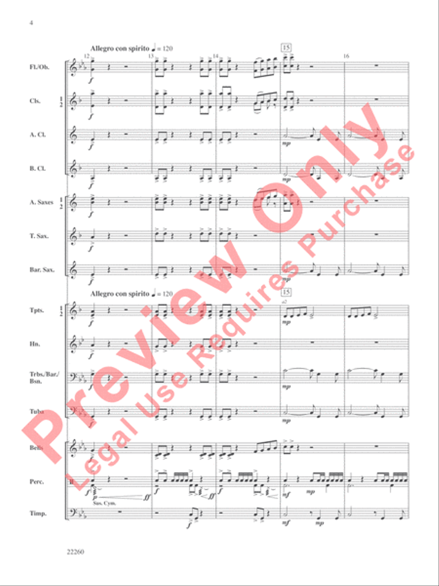 Bold Journey Bold Journey Concert Band scores gallery preview page 5
