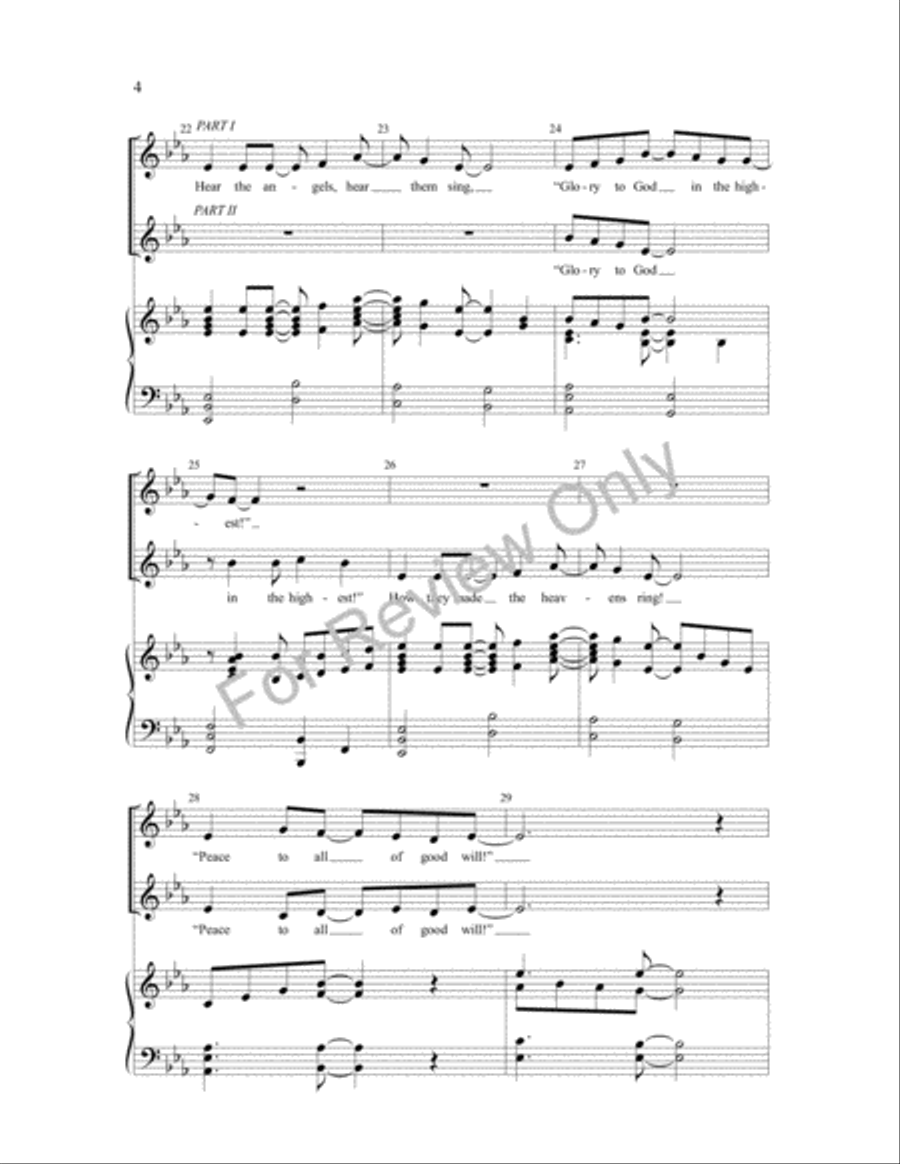Hear the Angels, Hear Them Sing SA scores gallery preview page 4