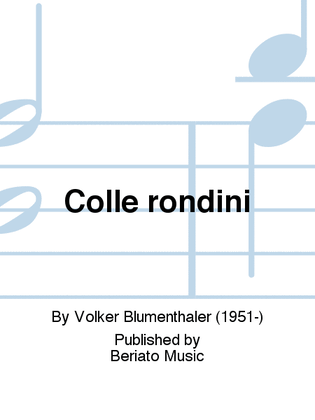 Book cover for Colle rondini