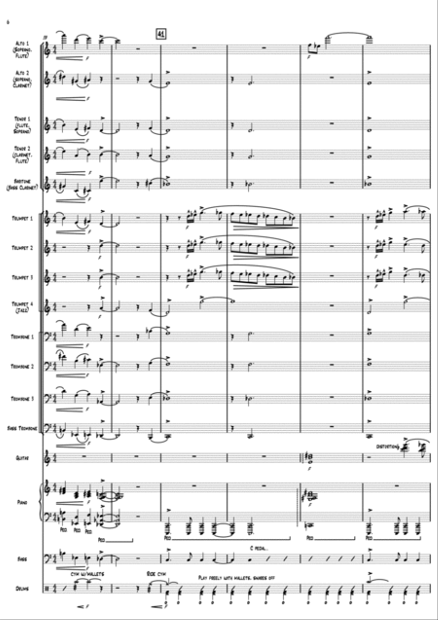 September 11th Jazz Ensemble scores gallery preview page 6