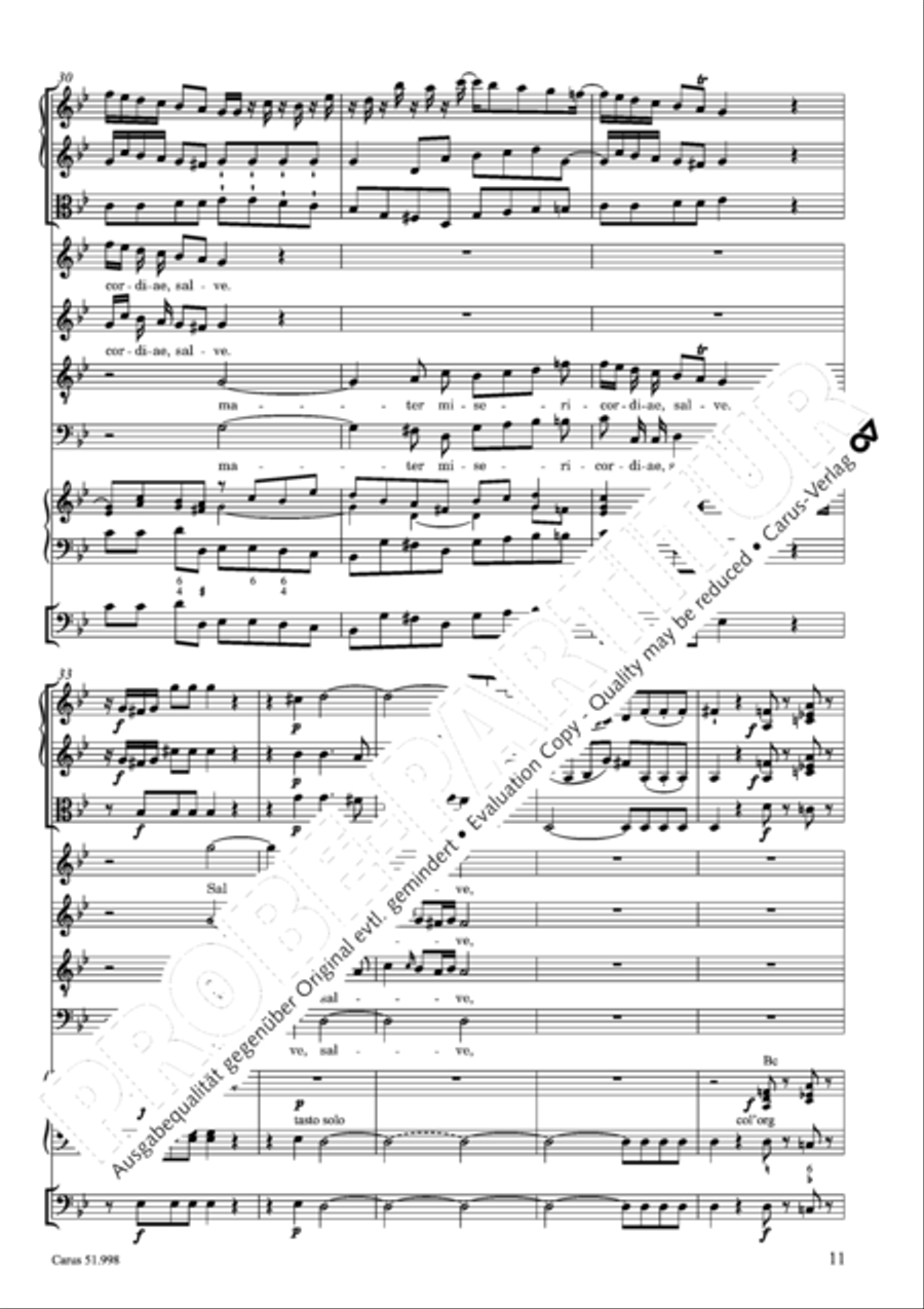 Salve Regina in g Salve Regina in g 4-Part scores gallery preview page 12