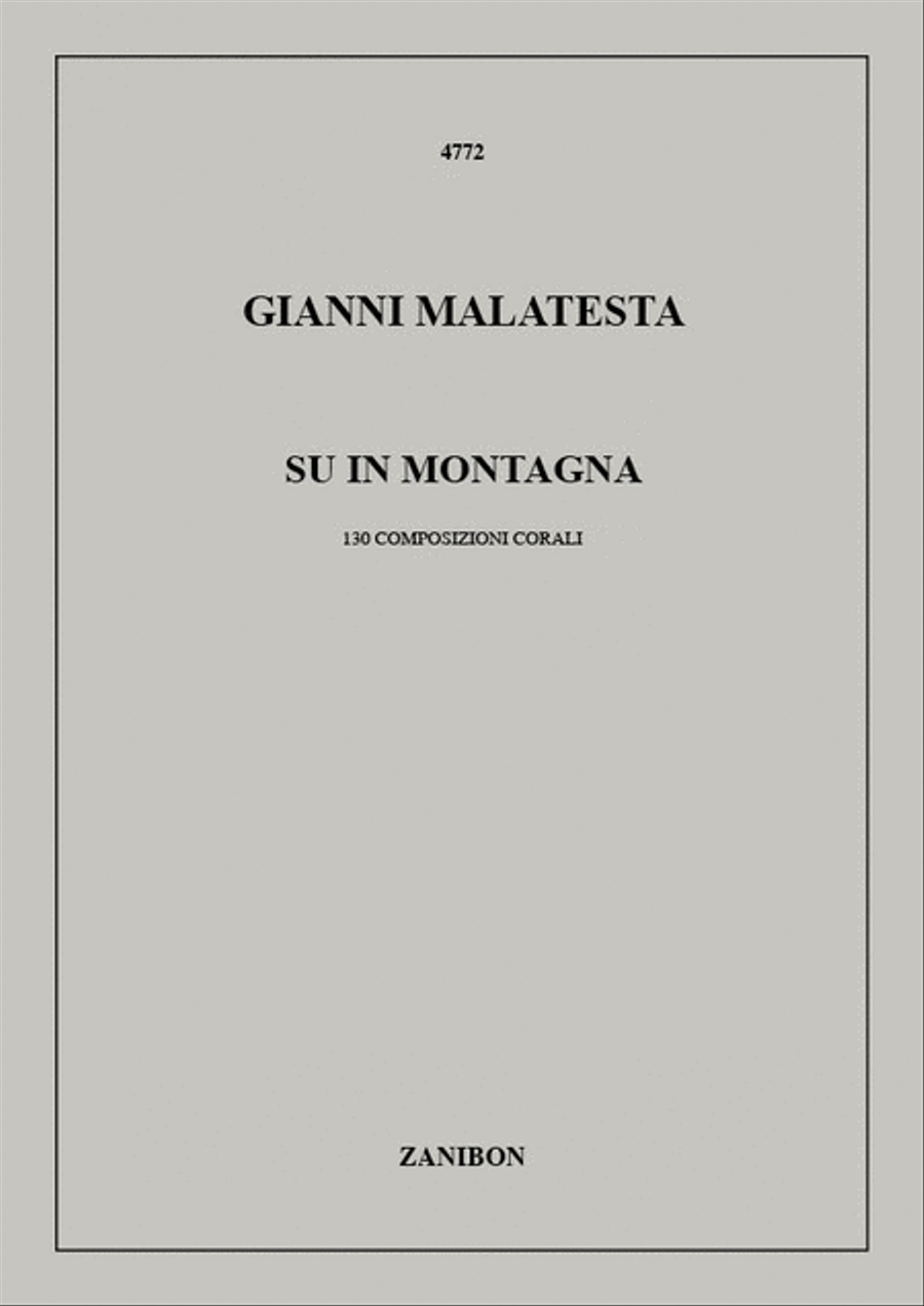 Su In Montagna (130 Composizioni Corali) A Cappella scores gallery preview page 1