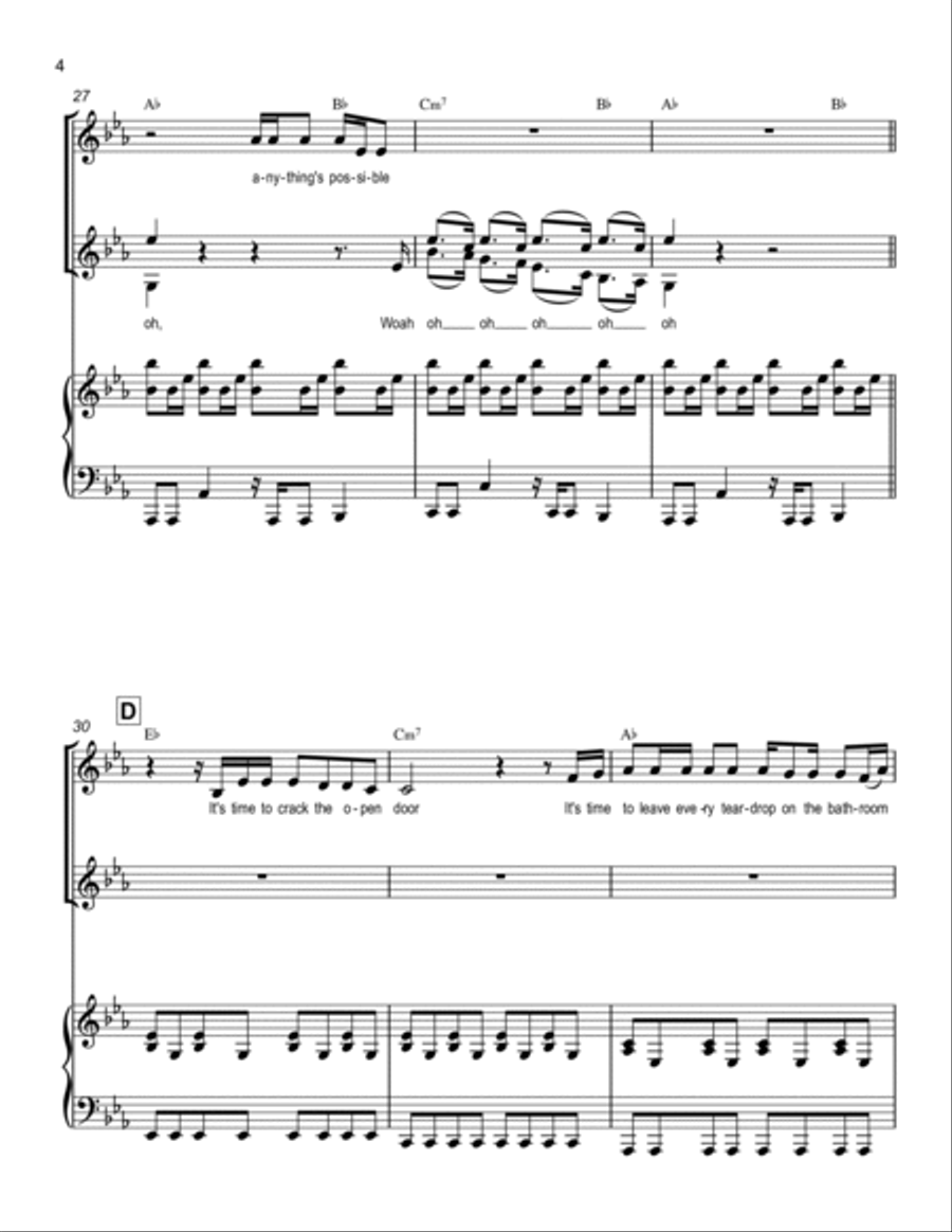 Anything's Possible Voice scores gallery preview page 4