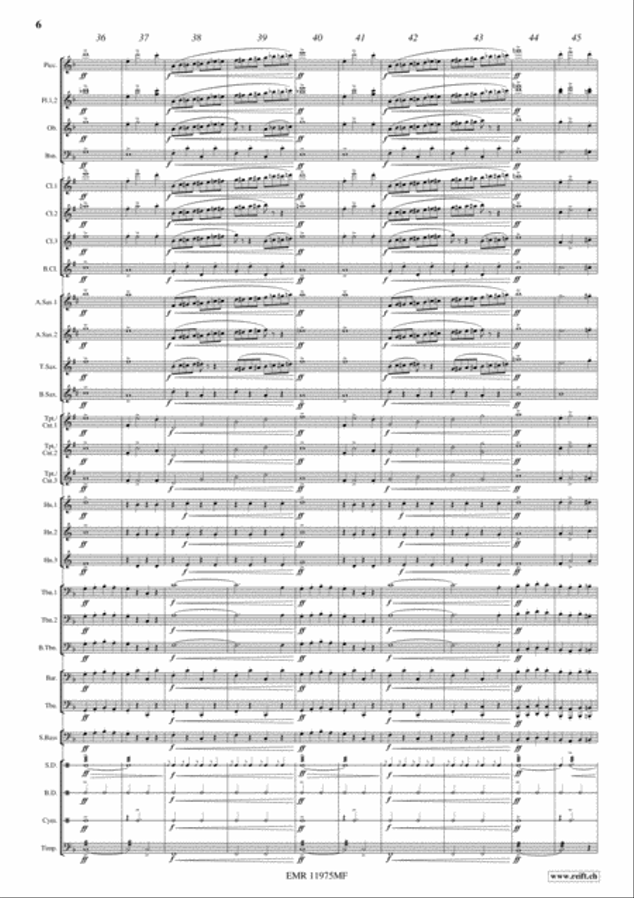 Bullets and Bayonets Concert Band scores gallery preview page 6
