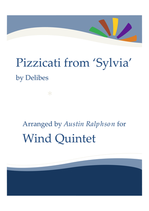 Book cover for Pizzicati from ’Sylvia’ - wind quintet