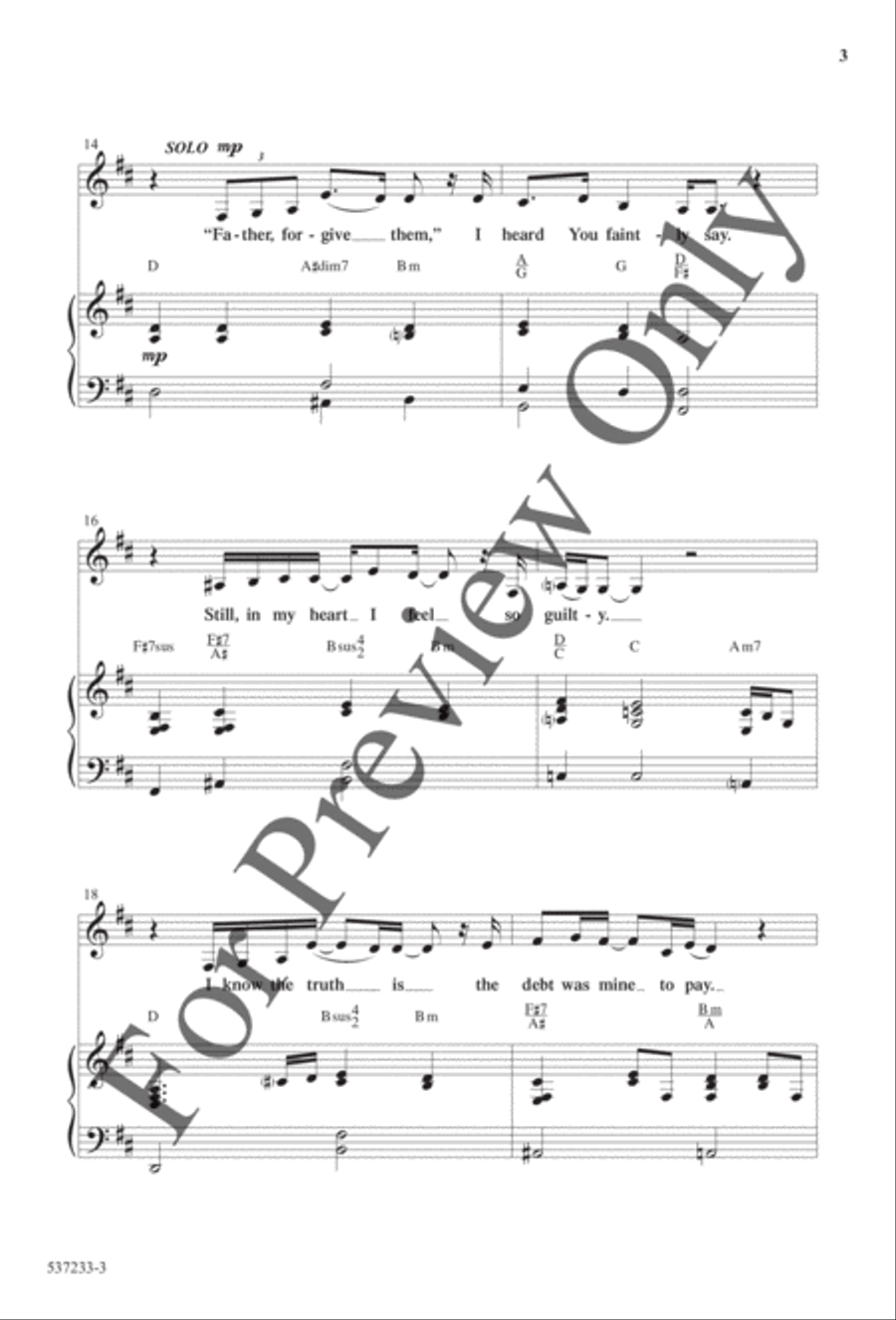 Where the Nails Were - Anthem 4-Part scores gallery preview page 3