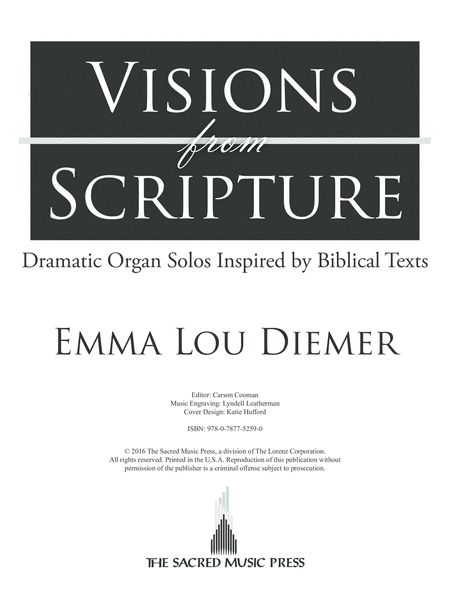 Visions from Scripture by Emma Lou Diemer Organ - Digital Sheet Music