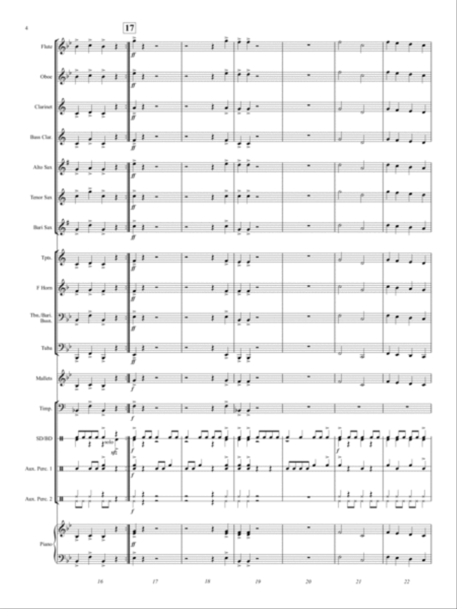 Rhythm X Concert Band scores gallery preview page 4