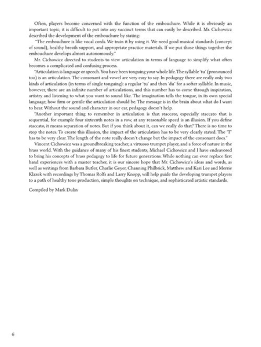 Vincent Cichowicz – Fundamental Studies for the Developing Trumpet Player Trumpet Solo scores gallery preview page 9
