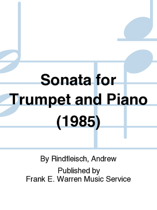 Sonata for Trumpet and Piano (1985)