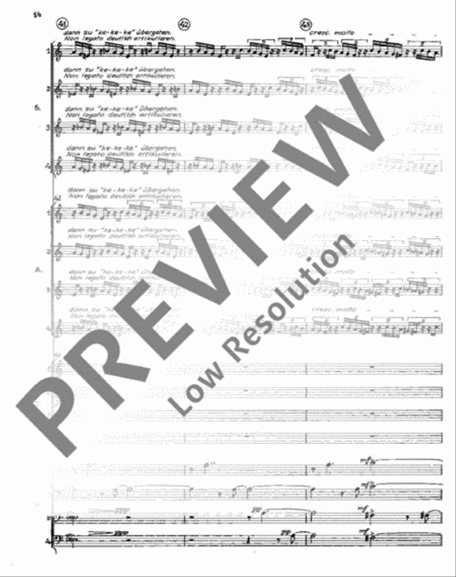 Drei Phantasien 4-Part scores gallery preview page 15