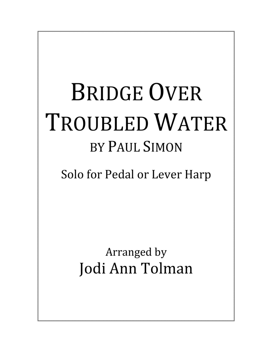 Bridge Over Troubled Water Harp scores gallery preview page 1