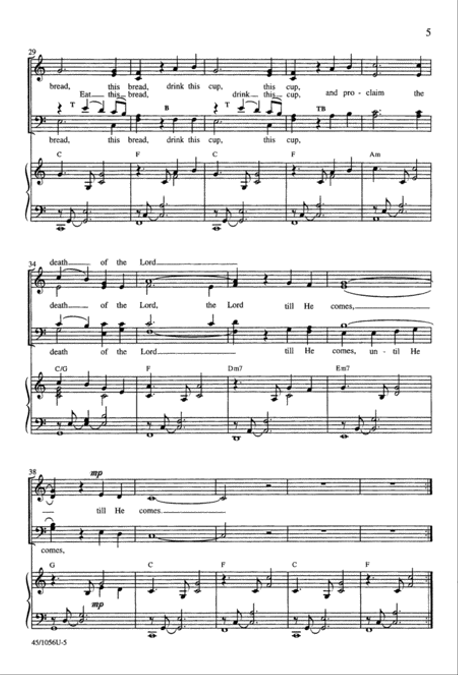 At the Lord's Table 4-Part scores gallery preview page 7
