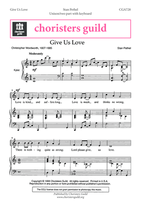 Book cover for Give Us Love