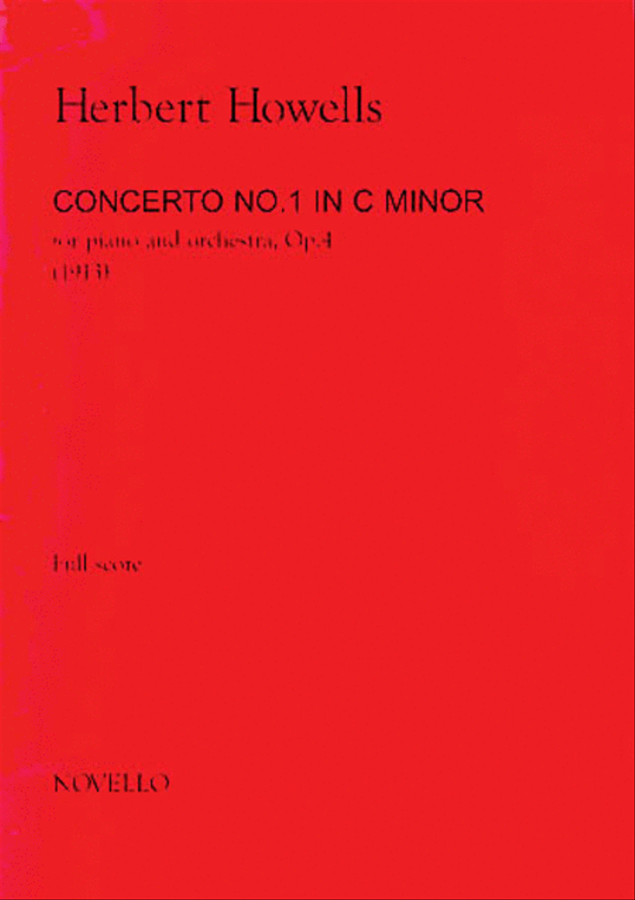 Herbert Howells: Piano Concerto No.1 In C Minor (Full Score) Orchestra scores gallery preview page 1