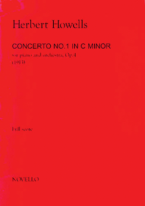 Book cover for Herbert Howells: Piano Concerto No.1 In C Minor (Full Score)