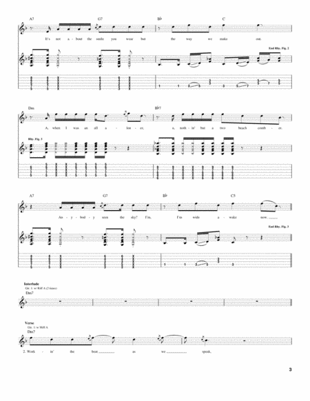 Hump De Bump by The Red Hot Chili Peppers Electric Guitar - Digital Sheet Music