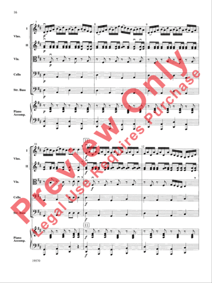Johnny Appleseed Suite String Orchestra scores gallery preview page 17