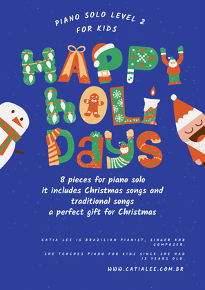 Book cover for Happy Holidays Piano Solo Album Level 2