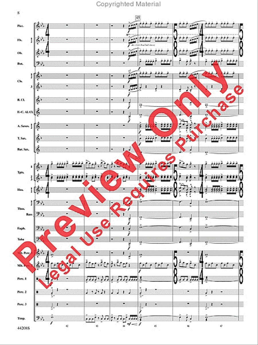 Undecim Concert Band scores gallery preview page 9