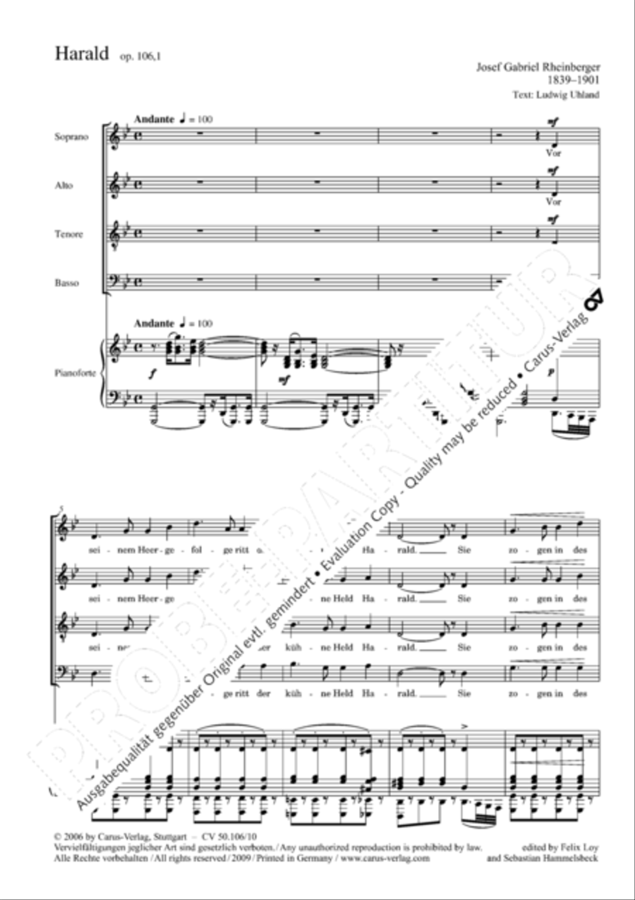 Harald 4-Part scores gallery preview page 3