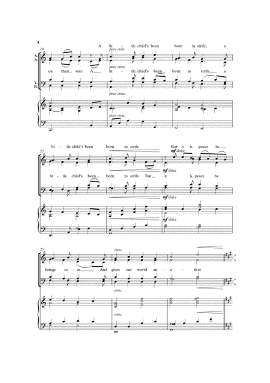 The Marvellous Birth 4-Part scores gallery preview page 4