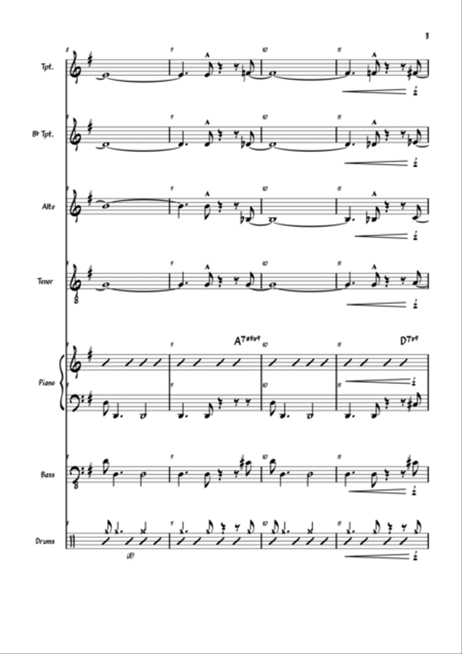 Out of Nowhere Small Ensemble scores gallery preview page 3