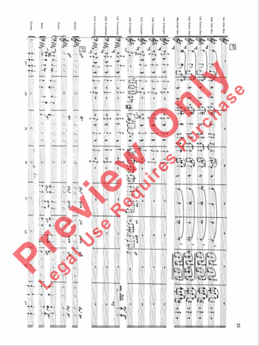 Original Big Band Sounds Big Band scores gallery preview page 24
