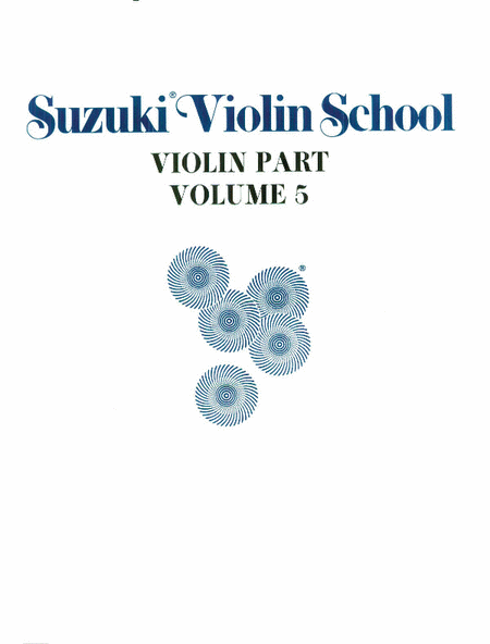 Suzuki Violin School, Volume 5 - Violin Part