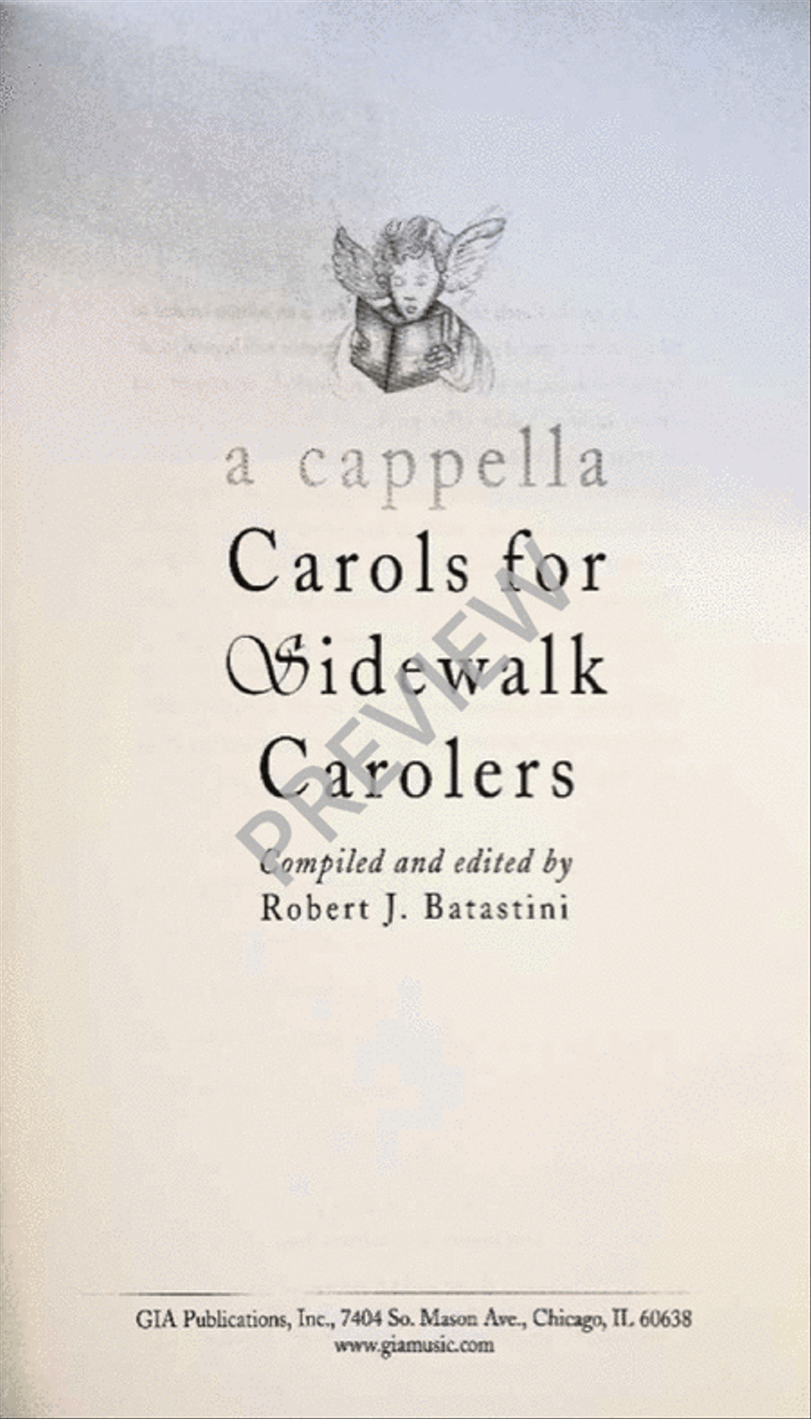 A Cappella Carols for Sidewalk Carolers 4-Part scores gallery preview page 2