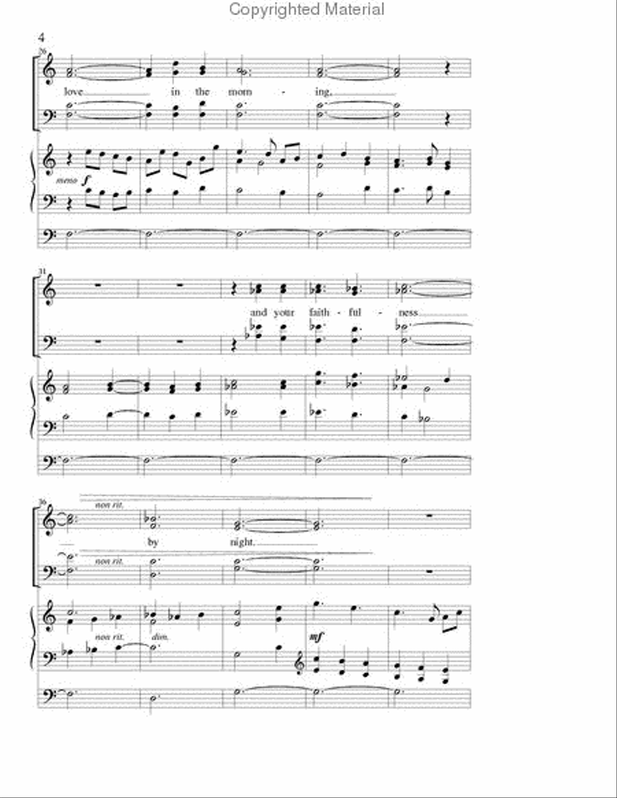 It Is Good to Give Thanks 4-Part scores gallery preview page 4