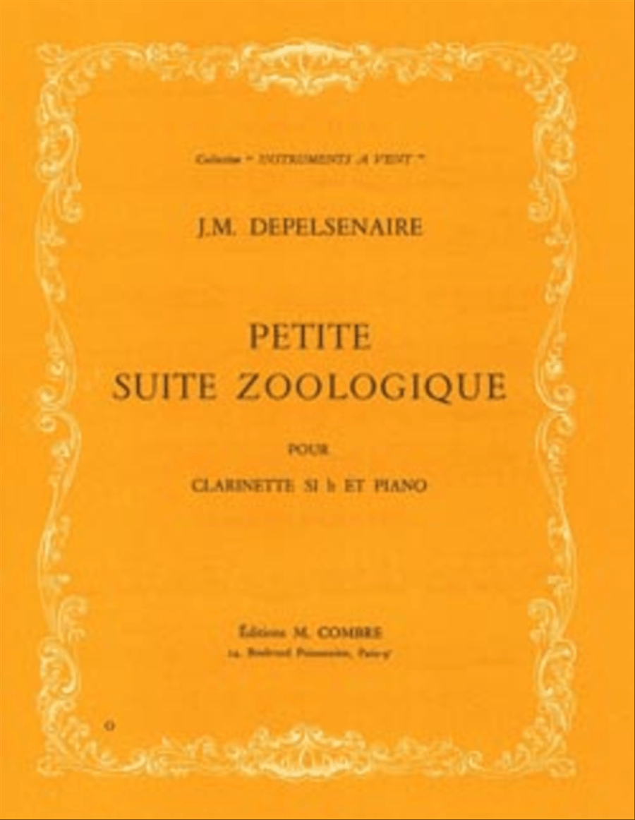 Petite suite zoologique Clarinet Solo scores gallery preview page 1