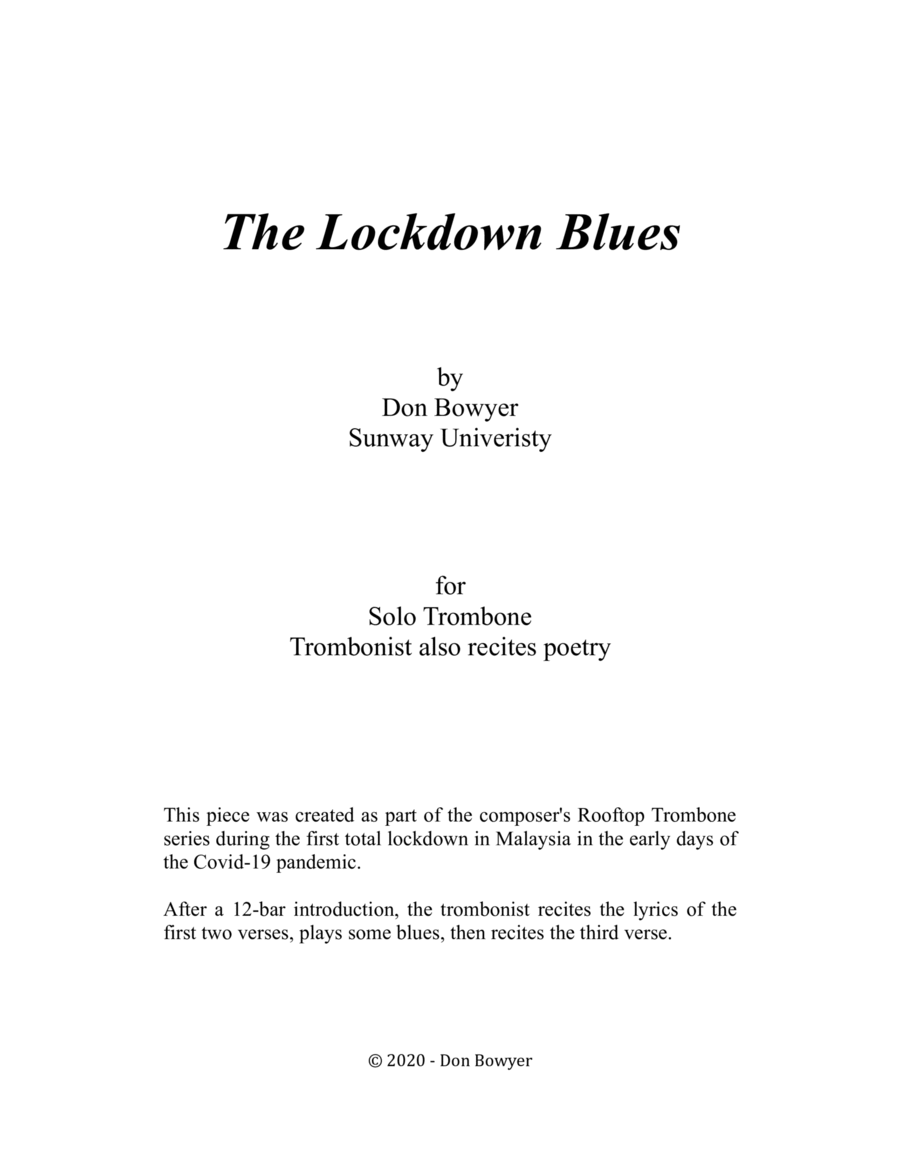 Lockdown Blues (Letter size)