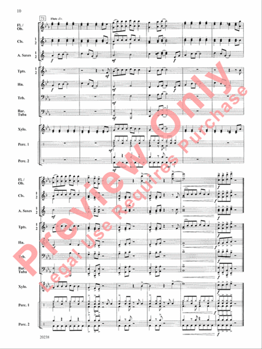 Fiesta Blues Concert Band scores gallery preview page 11