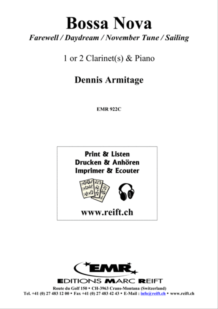 Bossa Nova Clarinet Duet scores gallery preview page 2