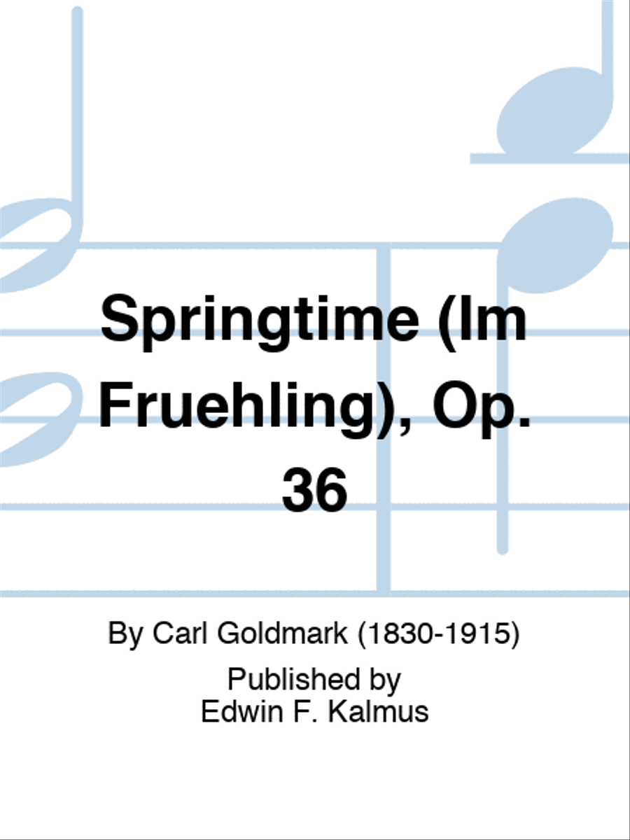 Springtime (Im Fruehling), Op. 36 Set of Parts scores gallery preview page 1