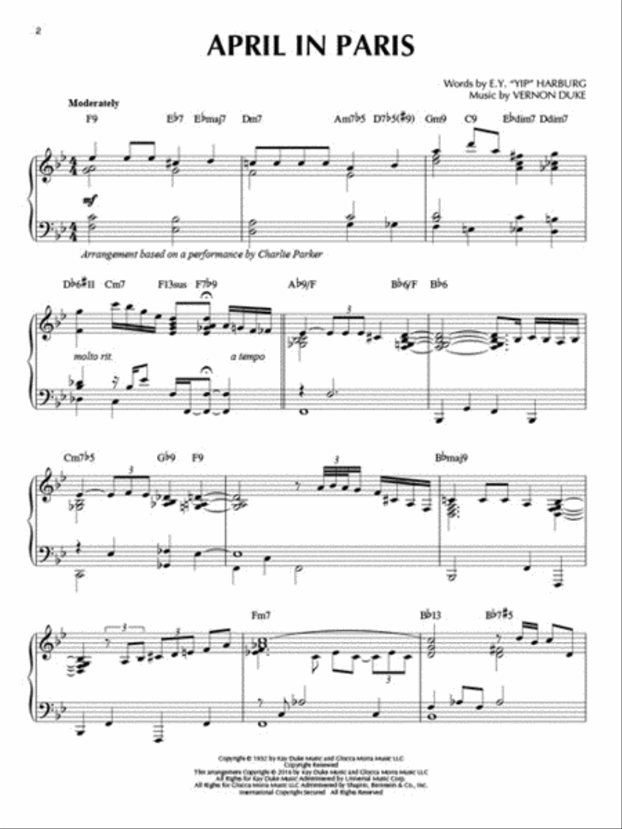 Charlie Parker Piano Solo scores gallery preview page 3