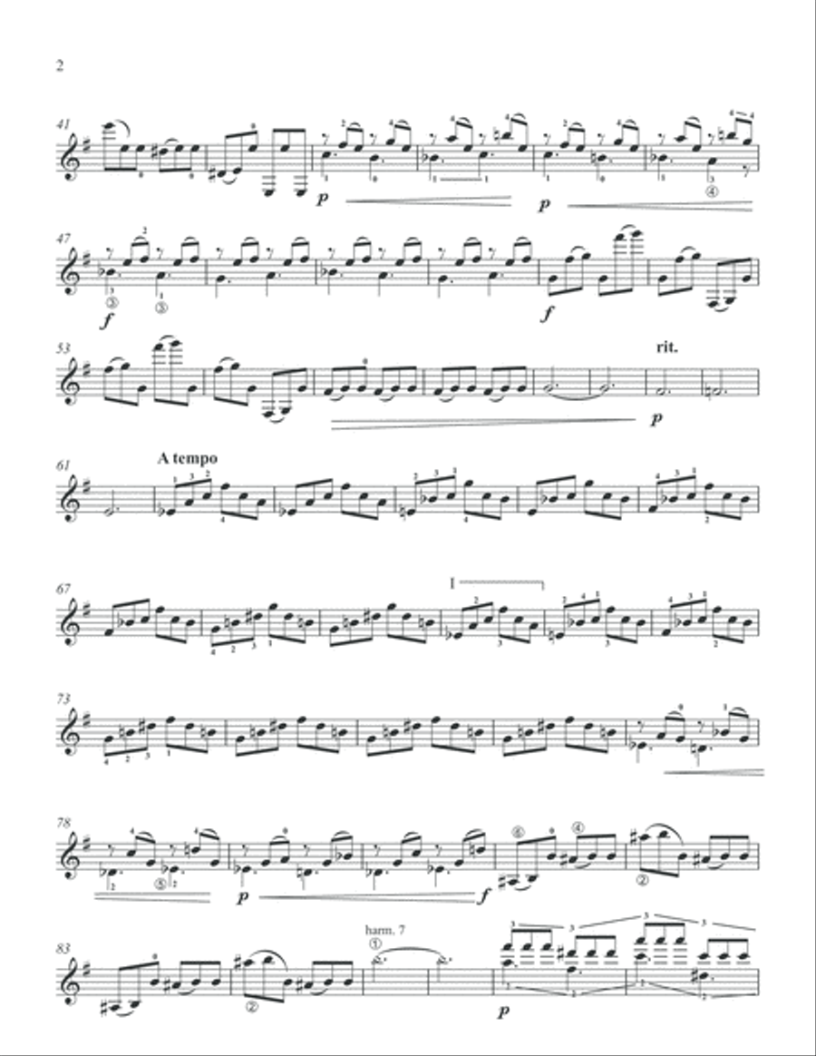 Gigue Classical Guitar scores gallery preview page 4