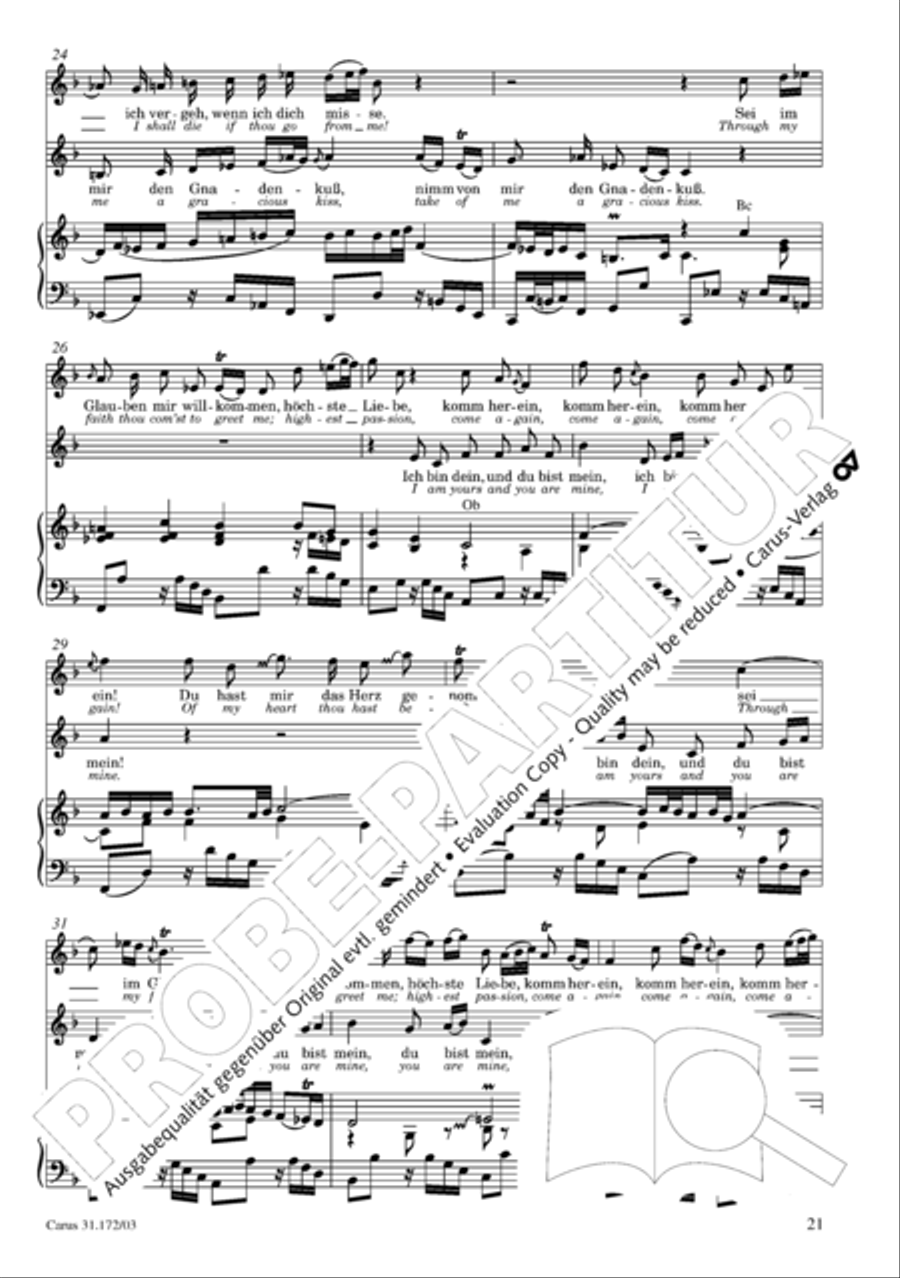 Sound forth, now with singing (Erschallet, ihr Lieder) 4-Part scores gallery preview page 22
