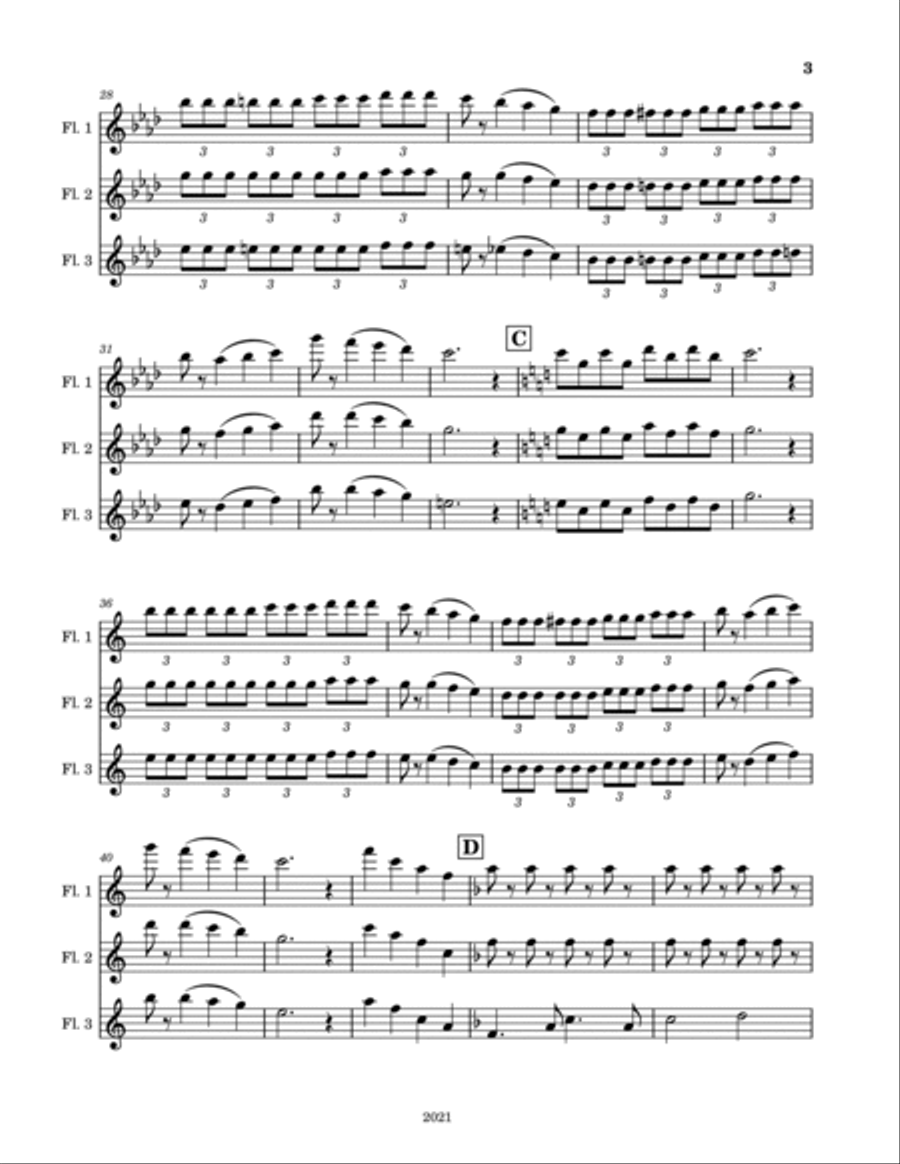 Those Flutes are Crazy Those Flutes are Crazy Woodwind Trio scores gallery preview page 3