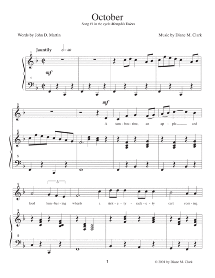 Memphis Voices (Medium High Voice) High Voice scores gallery preview page 2