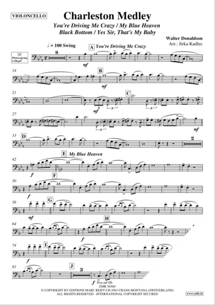 Charleston Medley Charleston Medley Piano Accompaniment scores gallery preview page 3